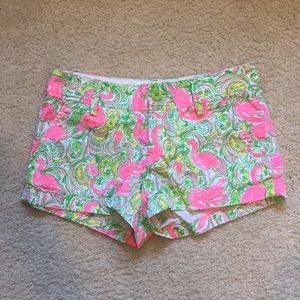Lilly Pulitzer flamingo Walsh shorts